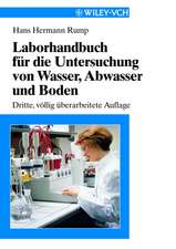 Laborhandbuch fur die Untersuchung von Wasser, Abwasser und Boden – Driite, vollig uberarbeitete 3 Auflage