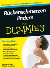 Ruckenschmerzen lindern für Dummies