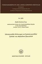 Inkompressible Strömungen um Systeme paralleler Zylinder von elliptischem Querschnitt