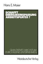 Schafft Energieeinsparung Arbeitsplätze?: Qualitatives Wachstum durch kleine Unternehmen