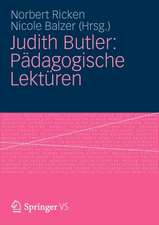 Judith Butler: Pädagogische Lektüren