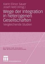 Wege der Integration in heterogenen Gesellschaften: Vergleichende Studien