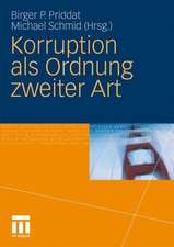 Korruption als Ordnung zweiter Art