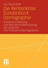 Die Rentenkrise: Sündenbock Demographie: Kompromissbildung und Wachstumsabkopplung als Ursachen von Finanzierungsengpässen