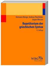 Repetitorium der griechischen Syntax