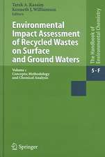 Environmental Impact Assessment of Recycled Wastes on Surface and Ground Waters: Concepts; Methodology and Chemical Analysis