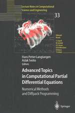 Advanced Topics in Computational Partial Differential Equations: Numerical Methods and Diffpack Programming