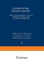 Elemente der zweiten Gruppe: Beryllium · Magnesium · Calcium Strontium · Barium · ƶink Cadmium · Quecksilber