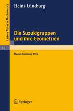 Die Suzukigruppen und ihre Geometrien: Vorlesung