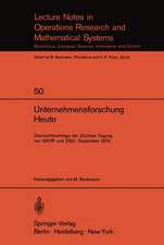 Unternehmensforschung Heute: Übersichtsvorträge der Züricher Tagung von SVOR und DGU, September 1970