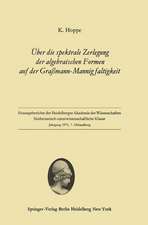 Über die spektrale Zerlegung der algebraischen Formen auf der Graßmann-Mannigfaltigkeit