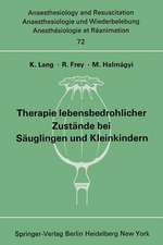 Therapie lebensbedrohlicher Zustände bei Säuglingen und Kleinkindern: Bericht über das Symposion am 8. und 9. Oktober 1971 in Mainz