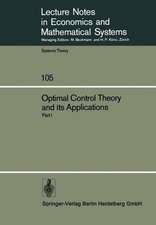 Optimal Control Theory and its Applications: Proceedings of the Fourteenth Biennial Seminar of the Canadian Mathematical Congress University of Western Ontario, August 12–25, 1973. Part I