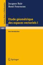 Etude Geometrique des Espaces Vectoriels I: Une Introduction