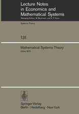 Mathematical Systems Theory: Proceedings of the International Symposium Udine, Italy, June 16–27, 1975