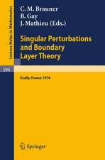 Singular Perturbations and Boundary Layer Theory: Proceedings of the Conference Held at the Ecole Centrale de Lyon, December 8-10, 1976