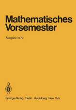 Mathematisches Vorsemester: Ausgabe 1979