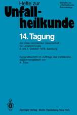 14. Tagung der Österreichischen Gesellschaft für Unfallchirurgie: 6. bis 7. Oktober 1978, Salzburg