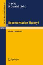 Representation Theory I: Proceedings of the Workshop on the Present Trends in Representation Theory, Ottawa, Carleton University, August 13-18, 1979