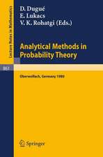 Analytical Methods in Probability Theory: Proceedings of the Conference Held at Oberwolfach, Germany, June 9–14, 1980