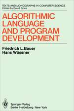 Algorithmic Language and Program Development