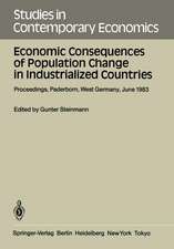 Economic Consequences of Population Change in Industrialized Countries: Proceedings of the Conference on Population Economics Held at the University of Paderborn, West Germany, June 1–3, 1983