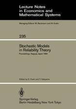 Stochastic Models in Reliability Theory: Proceedings of a Symposium Held in Nagoya, Japan, April 23–24, 1984