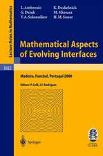 Mathematical Aspects of Evolving Interfaces: Lectures given at the C.I.M.-C.I.M.E. joint Euro-Summer School held in Madeira Funchal, Portugal, July 3-9, 2000