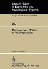 Microeconomic Models of Housing Markets