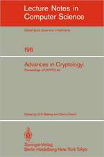 Advances in Cryptology: Proceedings of CRYPTO '84