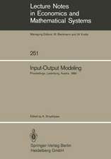 Input-Output Modeling