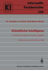 Künstliche Intelligenz: Theoretische Grundlagen und Anwendungsfelder Frühjahrsschulen, Dassel, 8.–16. März 1985 und 8.–16.März 1986