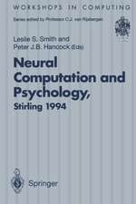 Neural Computation and Psychology: Proceedings of the 3rd Neural Computation and Psychology Workshop (NCPW3), Stirling, Scotland, 31 August – 2 September 1994