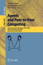 Agents and Peer-to-Peer Computing: Second International Workshop, AP2PC 2003, Melbourne, Australia, July 14, 2003, Revised and Invited Papers