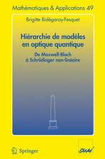 Hiérarchie de modèles en optique quantique