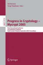 Progress in Cryptology – Mycrypt 2005: First International Conference on Cryptology in Malaysia, Kuala Lumpur, Malaysia, September 28-30, 2005, Proceedings