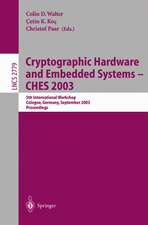 Cryptographic Hardware and Embedded Systems -- CHES 2003: 5th International Workshop, Cologne, Germany, September 8-10, 2003, Proceedings