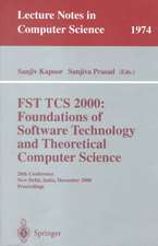 FST TCS 2000: Foundations of Software Technology and Theoretical Science: 20th Conference, New Delhi, India, December13-15, 2000 Proceedings