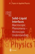 Solid-Liquid Interfaces: Macroscopic Phenomena — Microscopic Understanding