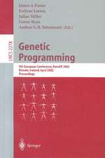 Genetic Programming: 5th European Conference, EuroGP 2002, Kinsale, Ireland, April 3-5, 2002. Proceedings