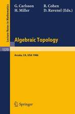 Algebraic Topology: Proceedings of an International Conference held in Arcata, California, July 27 - August 2, 1986