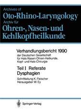 Teil I: Referate: Klinik und Therapie der Dysphagien