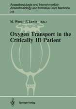 Oxygen Transport in the Critically Ill Patient: Münster (FRG), 11–12 May, 1990