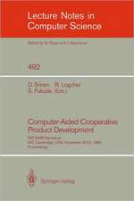 Computer-Aided Cooperative Product Development: MIT-JSME Workshop, MIT, Cambridge, USA, November 20/21, 1989. Proceedings