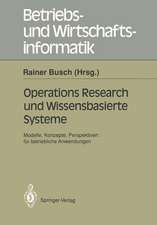 Operations Research und Wissenbasierte Systeme