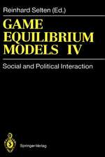 Game Equilibrium Models IV: Social and Political Interaction