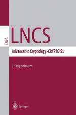 Advances in Cryptology — CRYPTO ’91: Proceedings