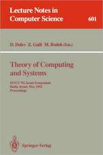 Theory of Computing and Systems: ISTCS '92, Israel Symposium, Haifa, Israel, May 27-28, 1992. Proceedings