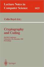 Cryptography and Coding: Fifth IMA Conference; Cirencester, UK, December 1995. Proceedings