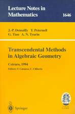 Transcendental Methods in Algebraic Geometry: Lectures given at the 3rd Session of the Centro Internazionale Matematico Estivo (C.I.M.E.), held in Cetraro, Italy, July 4-12, 1994